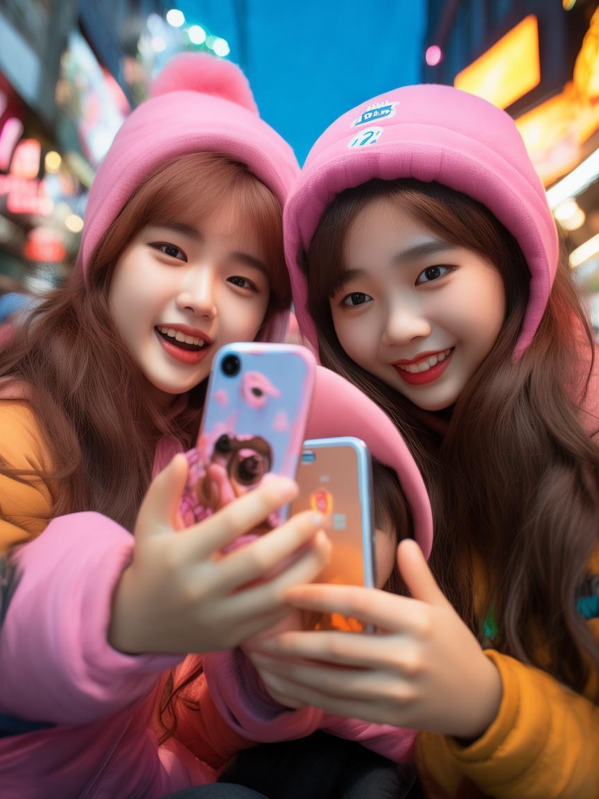 抖音卡通人物 可爱 少女图片_抖音卡通少女美图插图